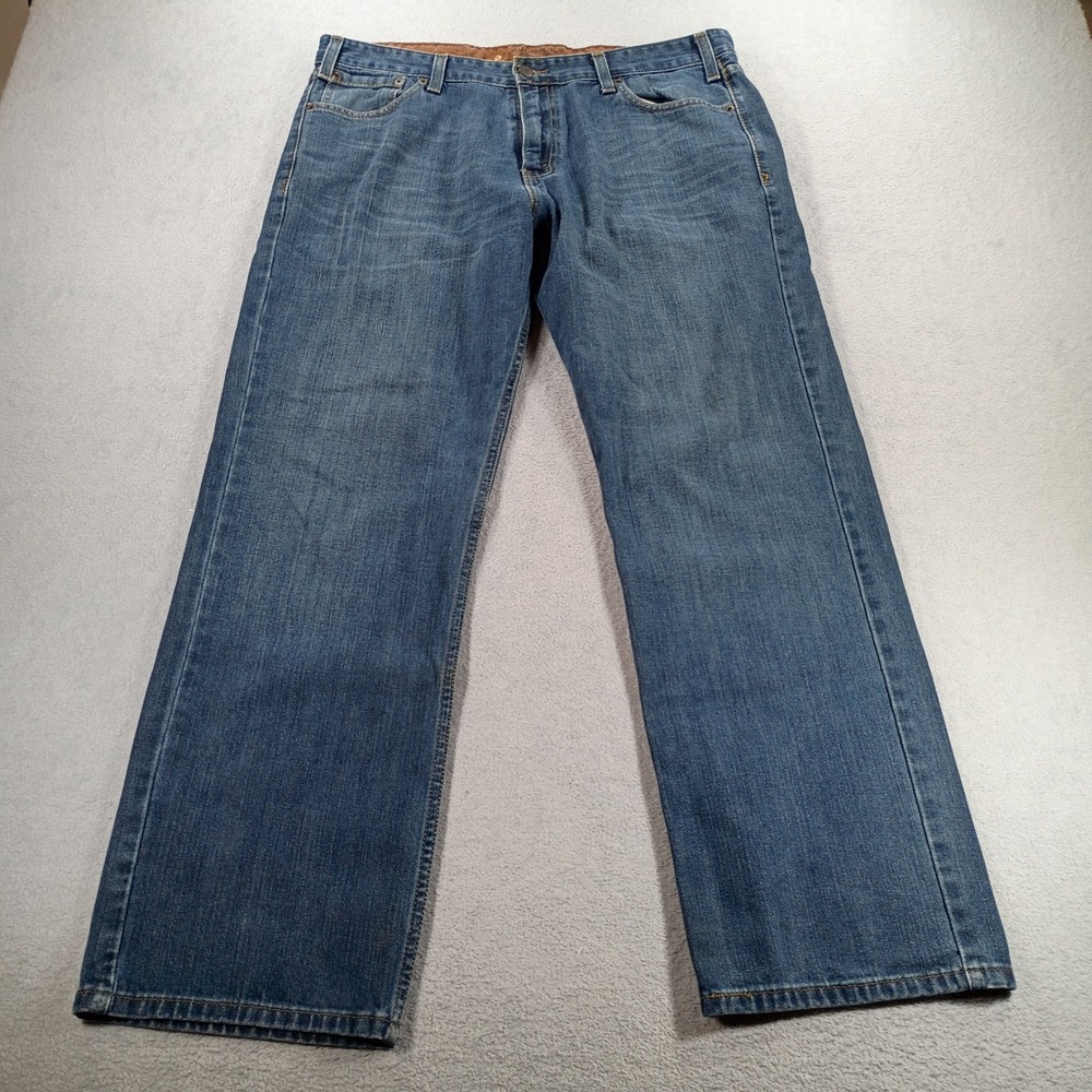 Signature by Levi Strauss Mens Vintage Straight Blue Jeans 34x29 Classic Fit
